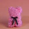 Oso de Rosas de 25 cm Regalo para el Día de San Valentín, Día de la Madre, Cumpleaños Admite Procesamiento Personalizado Arte Floral Flores Eternas Flores Hechas a Mano