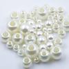 8-25mm Plástico ABS Furo Grande Imitação Pérola Destaque Contas DIY Feito à Mão Material Trançado Cadarço Bolsa Acessórios Contas