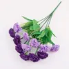 Flores Artificiales al por Mayor, 12 Claveles, Flores de Seda, Cajas de Flores, Estanques de Flores, Macizos de Flores, Arreglos Florales, Ramos de Boda para el Hogar