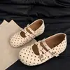 Zapatos Birkenstock de plataforma con suela gruesa para aumentar la altura, para mujeres menudas, nuevos mocasines Mary Jane de lunares, principios de otoño 2026