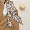 Bufanda sencilla de cuadros con esquinas puntiagudas, bufanda larga y fina para el cuello para mujer, adecuada para ir al trabajo, se puede usar como accesorio para bolso o diadema multipropósito.