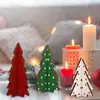 Nuevos Mini Adornos Creativos de Árbol de Navidad, Decoraciones Navideñas, Decoraciones de Fiesta, Manualidades Navideñas para Mesa de Comedor del Hogar