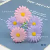 Flores Artificiais Falsas, Buquês de Flores de Crisântemo, Flores para Grampos de Cabelo DIY, Coroas de Flores, Acessórios de Vestuário, Arranjos Florais de Casamento, Buquês de Flores Pequenas Margaridas de 5 Ramos