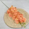 27 cores, nova orquídea impressa em 3D com 9 cabeças, flor artificial, para decoração de casamento e casa, atacado