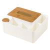Nueva caja de papel con tapa de madera, caja de pañuelos para sala de estar doméstica, caja de papel de escritorio multifuncional para mesa de centro, caja de almacenamiento para control remoto