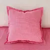 Cojín Sencillo para Sofá de Sala de Estar Cojín para Respaldo de Sofá Cojín para Mesita de Noche de Dormitorio Funda de Cojín de Algodón y Lino Engrosada Funda de Cojín Lumbar Viento Otro