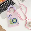 Monedero para Fiesta Estudiantil, Bolso para Teléfono Móvil de Compras, Bolso de Hombro Pequeño Tejido, Bolso de Mano Lindo Versátil, Bolso Cruzado Mini para Mujer