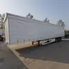 Ventas Transfronterizas de Fábrica de Remolques Caja de Transporte de Alimentos Eléctricos de 3 Ejes, Semirremolques de Cortina Lateral de 45 y 53 Pies