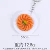 Chaveiro de Prato de Comida Simulada Pvc Miniatura Prato de Comida Simulado Cozinhar Brinquedo de Faz de Conta Restaurante Pequeno Presente