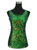 Novo estilo coreano justo justo colete de lantejoulas feminino moderno versátil requintado Lantejoulas justo camisa de base