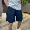 Pantalones Cortos Casuales de Moda Verano 2025 para Hombre, de Secado Rápido, Delgados, Transpirables, de Cinco Puntos, Perforados, Holgados, Bordados
