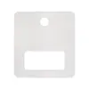 Etiqueta Cuadrada en Blanco 5*5cm Pinza de Cabeza Cuadrada Tamaño Mediano Tarjeta Pinza Clip para el Cabello de Adulto Blanco Tarjeta de Papel Tarjeta para el Cabello