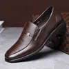 Zapatos Casuales de Vestir para Hombre sin Cordones Transfronterizos Tallas Grandes Formales de Oficina Retro Zapatos de Papá Mocasines para Hombre