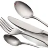 PE510 Lijado Acero Inoxidable 304 Vajilla Cuchillo y Tenedor Cuchara Cuchillo y Tenedor para Bistec Concha para Sopa Común Vajilla para Comida Occidental