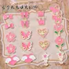 Accesorios para Uñas Arte de Uñas Corazón Rosa Mariposa Materiales DIY Pedrería Decorativa Decoraciones de Uñas Rosa Accesorios de Uñas Portátiles