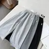 Calça Jeans de Algodão Transfronteiriça Peça Única Engrossada Calça Casual para Meninas Estilo Coreano Solta Bolsos Roupa Externa Calça de Moletom Infantil