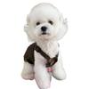 Chaleco de Trabajo para Perro Otoño e Invierno Vintage Maillard Sin Mangas Exquisito Uso Teddy Schanery Oso Traje para Mascota