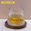 Copo Coqueteleira Copo Térmico Taça de Vinho Copo Giratório Copo de Bebida Alcoólica Copo de Vidro Estilo Ins Copo Giratório para Whisky com Porta-Copo