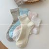 Calcetines de Verano Hong Kong Vis Calados Estilo Pura Pasión Delgados Invisibles Boca Baja Transpirables Absorbentes de Sudor Color Puro Calcetines de Barco