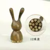 Palo de Masaje Ocular de Conejo Sándalo Verde Natural Raspador Nasal Cuerno Masajeador Facial Bolígrafo de Acupuntos Palo para Estirar Tendones
