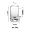 Venta Directa de Fábrica Taza de Cerveza para el Hogar con Asa, Taza de Vidrio sin Plomo, Juego de Vasos Transparentes Gruesos de Gran Capacidad Lote