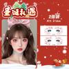 Pegatinas de maquillaje facial navideño de color con transferencia de agua, pegatinas creativas de dibujos animados para tatuajes lindos