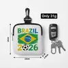 2026 Copa do Mundo de Futebol Transfronteiriça Bandeira Nacional Fone de Ouvido com Fio Bolsa de Armazenamento Bolsa de Transporte Portátil Porta-Cartões Porta-Moedas