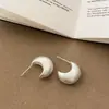 Pendientes Geométricos Mate Exagerados de Flor de Metal de Moda para Mujer, Pendientes de Moda de Personalidad Única de Nicho de Alta Gama