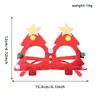Gafas Navideñas Transfronterizas para Adultos y Niños, Regalos de Navidad, Tela Estampada en Oro, Caja de Regalo de Árbol de Navidad, Monturas de Gafas para Fiesta