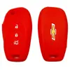 Adecuado para Chevrolet Cruze Plegable 3 Botones Bolsa de Silicona para Llave Funda de Silicona para Llave de Coche Cruze/Cruz