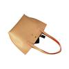 Personalizado vegetal curtido couro macio Saffiano PU couro Tote Bag Revista japonesa Apêndice Tote Bag OEM Bolsa Feminina