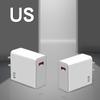 Cargador de Teléfono Móvil de Carga Superrápida de 67W Carga Super Flash Estándar Europeo, Americano y Británico Adaptador USB Juego de Cabezal de Carga