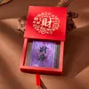 Casa del Tesoro de la Montaña Putuo Pegatina para Teléfono Móvil 2026 Año de Mejora de la Riqueza Decoración Trasera de Funda de Teléfono Móvil Pintada a Mano en Bermellón