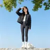 Nueva Moda Jacket de Algodón Patchwork de Alta Calidad Suelta para Mujer 2026 Invierno Corta Cálida Adelgazante Abrigo para Petites