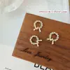 Novos Acessórios para Nail Art de Laço de Guirlanda de Natal, Liga Metálica Super Brilhante Estilo Japonês Incrustada com Diamantes e Pérolas, Decorações de Diamante para Unhas de Guirlanda