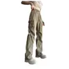 Calça Cargo Paraquedas 2025 para Mulheres, Calça Fina de Perna Larga Primavera/Verão, Calça Esportiva de Caminhada Estilo Americano, Tamanho Petite, Efeito Emagrecedor