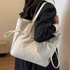 Bolsa de Lona para Mujer, Gran Capacidad, Nueva Versátil Bolso de Hombro Otoño e Invierno 2026, Bolso de Tela Simple Casual, Bolso Tote para Viajar