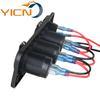 Cargador de coche directo de fábrica uno a tres coche yate coche berlina Panel de pantalla digital coche 12-24v Universal