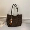 Bolsa Tote Elegante com Estampa de Leopardo 2026 Nova Grande Capacidade para o Dia a Dia Bolsa de Ombro Estilo Coreano Fashionável Individual Tendência Bolsa de Mão