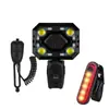 Luz para Bicicleta de Montanha, Lanterna de Cabeça, Luz com Buzina, Carregamento USB, Buzina, Campainha, Lanterna Traseira, Acessórios de Equipamentos de Ciclismo