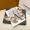 Zapatos de cuero pequeños para niñas de estilo nuevo transfronterizos, bailarinas rojas con lazo de princesa, zapatos dulces de suela blanda para niñas pequeñas