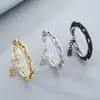 Moda Trendy Pulseras para Motociclistas Hombres y Mujeres Retro Dominante Acero Inoxidable Patrón de Diente Cadena Gruesa Cadena Hecha a Mano Cadena Cubana Joyería de Mano