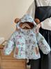 Chaqueta de Algodón para Niños 2025 Otoño e Invierno Nueva Versión Coreana Abrigo de Algodón Engrosado para Niñas Chaqueta de Algodón Forrada de Felpa para Bebés Exportación
