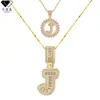 Collar cruz flor de azúcar de roca más vendido letra full diamond lujo ligero nicho cadena de clavícula de cobre incrustado con circonita chapado en oro real colgante