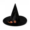 Chapéu de bruxa pontudo de Halloween transfronteiriço, universal para adultos e crianças, acessório de cosplay para festa de feriado em estoque