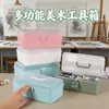 Caja de Almacenamiento Portátil Engrosada y Ampliada para Joyería, Arte de Uñas, Ferretería, Caja de Herramientas Portátil de Doble Capa de Gran Capacidad para Arte