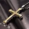 Nuevo collar para hombre con cruz de acero de titanio, collar para hombre, personalidad social, colgante para estudiante, accesorios hip hop, regalo