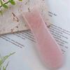 Ferramenta de Raspagem de Pedra Preciosa Mais Vendida na Amazon Cross-Border, Chifre Natural de Cristal Rosa em Forma de Coração para Relaxar Músculos, Ativar a Circulação e Massagem de Beleza