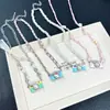 Colar Câmera Gatinho Colorido Dopamina de Verão para Mulheres, Corrente de Suéter Doce e Fofa de Nicho, Acessório Longo Personalizado