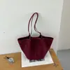 Bolsa Tote de Ombro Estilo Retrô Transfronteiriça 2026 Nova Bolsa de Nicho Grande Capacidade para Mulheres, Bolsa Simples de Ombro